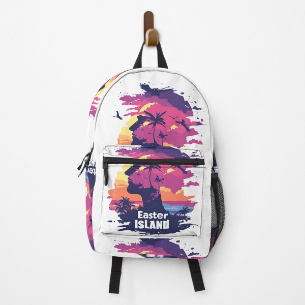 Item preview,  Easter Island Head Silhouette - Tropical Sunset Design designed and sold by Sitred123.