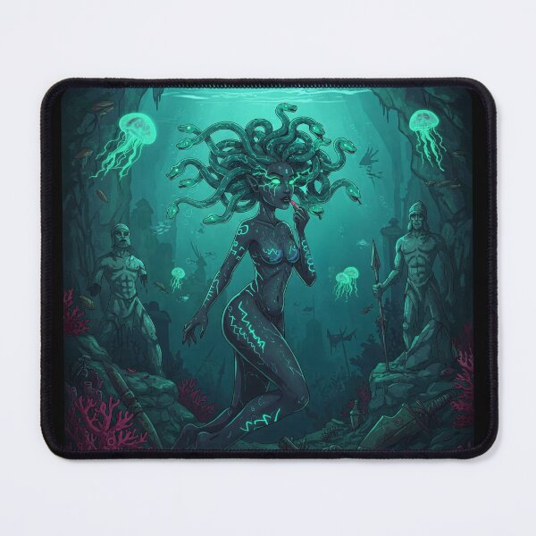 Item preview, Neon Medusa in Sunken Ruins designed and sold by PixCthulhu.