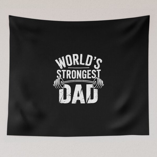 Item preview, World's Strongest Dad Gym Tee designed and sold by Hooodify.