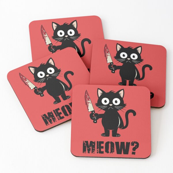 Item preview, “MEOW?” Cute but Creepy Design designed and sold by NiRia Spot.