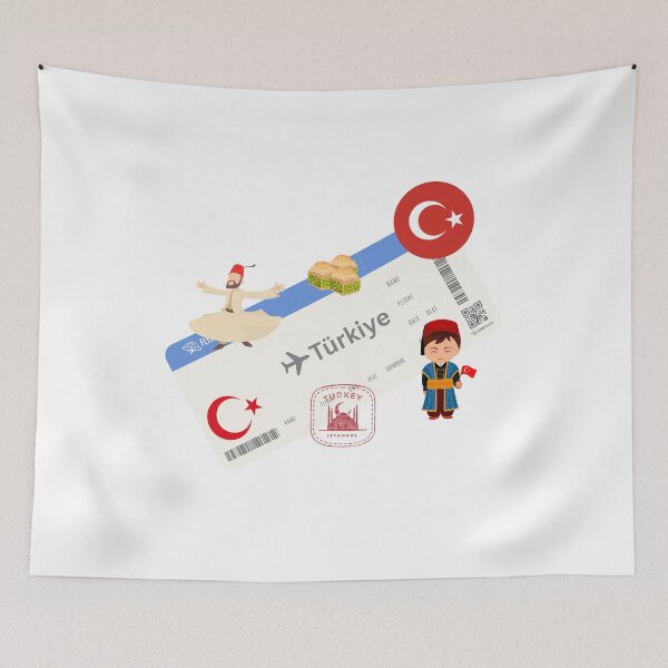 Item preview, Flight ticket to Türkiye – Istanbul travel souvenir designed and sold by Alasha94.