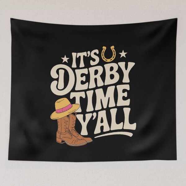 Item preview, It's Derby Time Y'all designed and sold by tmerchtrends.