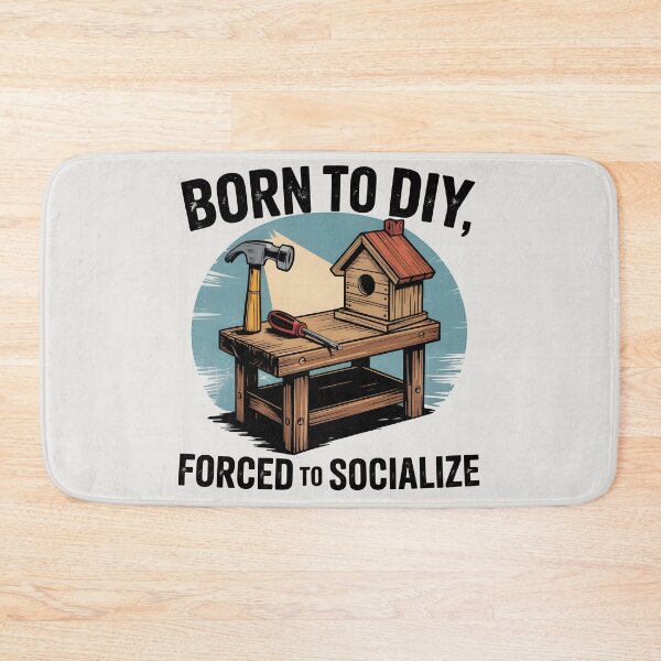 Item preview, Born to DIY, Forced to Socialize designed and sold by Jollys-ArtShop.