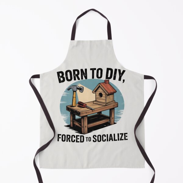 Item preview, Born to DIY, Forced to Socialize designed and sold by Jollys-ArtShop.