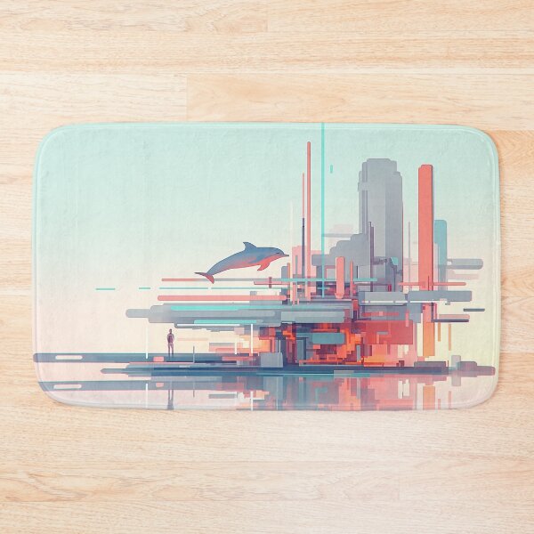 Item preview, Vaporwave Summer – Dolphin Protocol designed and sold by Bearabilia.