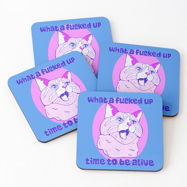 Item preview, wtf cat light pink designed and sold by crestfallenmermaid.