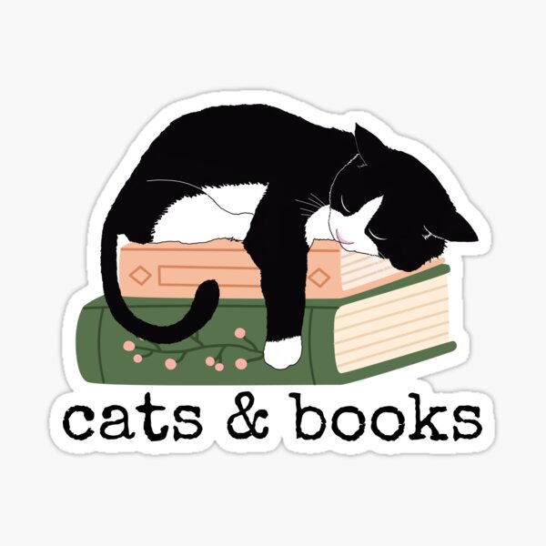Aperçu de l'œuvre Chats et livres créée et vendue par LibraryCore.