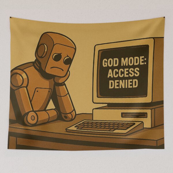 Item preview, God Mode Disabled designed and sold by LOGOSINTERIUM.
