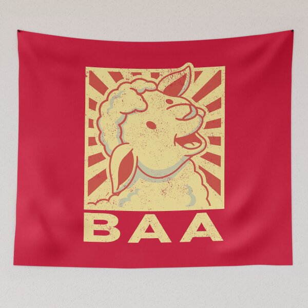 Item preview, Sheep BAA – Funny Retro Sheep  designed and sold by The Junto Shop.