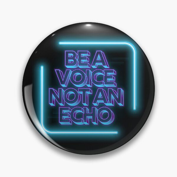 Item preview, Authenticity Wall Art | Be A Voice Not An Echo | Neon Leadership Gift designed and sold by TextMuse.