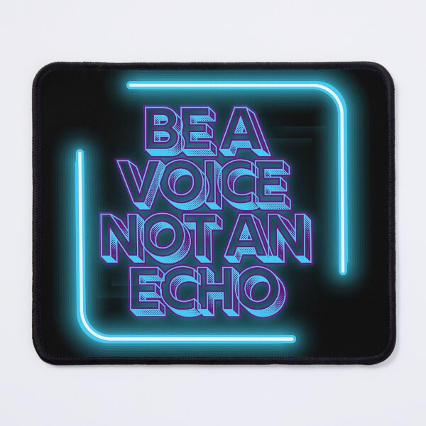 Item preview, Authenticity Wall Art | Be A Voice Not An Echo | Neon Leadership Gift designed and sold by TextMuse.