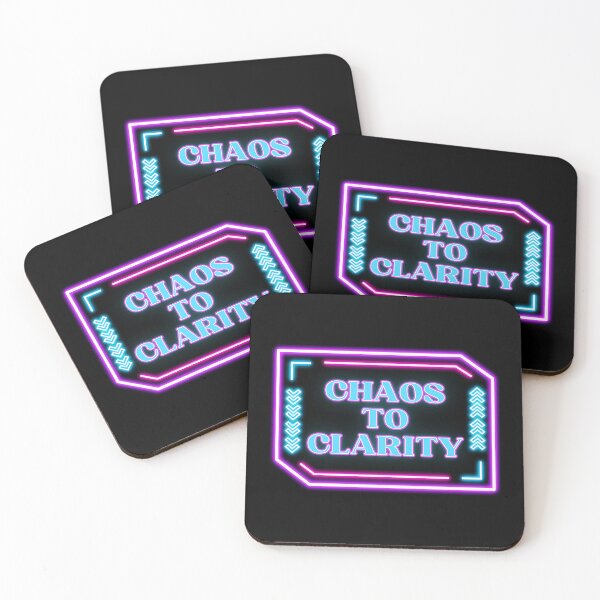 Item preview, Problem Solving Wall Art | Chaos To Clarity | Neon Productivity Gift designed and sold by TextMuse.