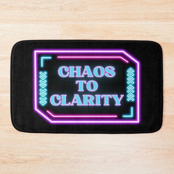 Item preview, Problem Solving Wall Art | Chaos To Clarity | Neon Productivity Gift designed and sold by TextMuse.