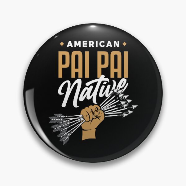 Item preview, AMERICAN PAI PAI NATIVE - Fist of Arrows - Indian Culture BLACK  designed and sold by Darling DeDe.