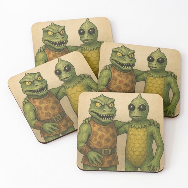 Item preview, Gorn and Sleestak BFFs designed and sold by digital-savant.