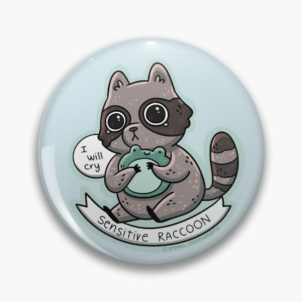 Item preview, Sensitive Racoon designed and sold by GramsIllustrate.