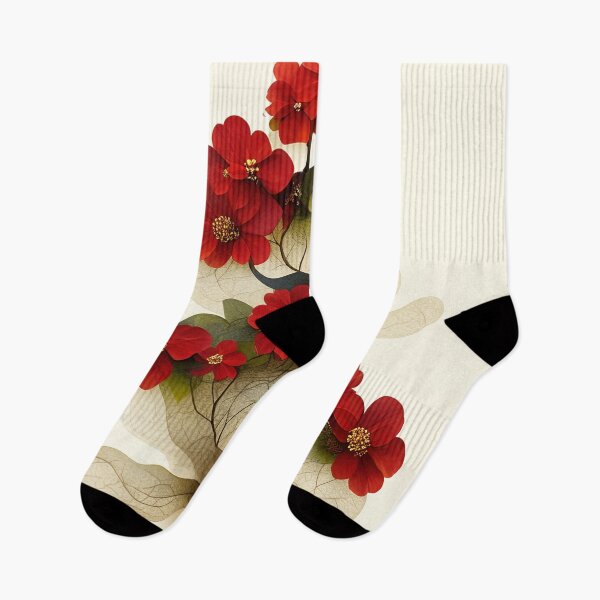 Item preview, Scarlet Ascent: A Crimson Floral Cascade designed and sold by bloorose.