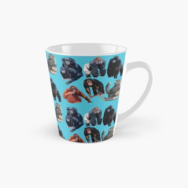 Item preview, A is for Ape, Great Apes – Chimpanzee, Gorilla, Orangutan, Bonobo & Human Primate Art designed and sold by PrettylittlepastelUk.