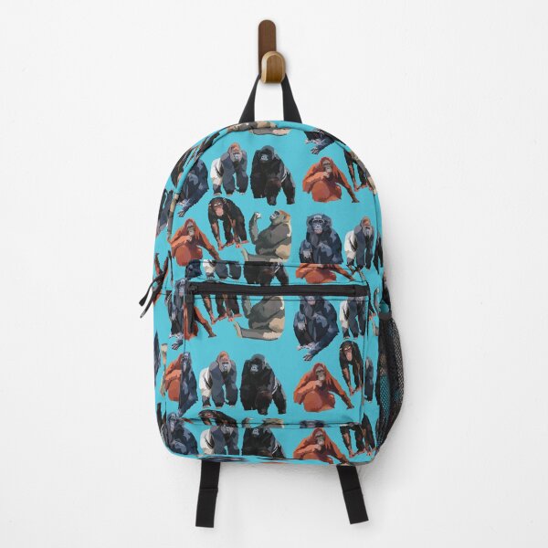 Item preview, A is for Ape, Great Apes – Chimpanzee, Gorilla, Orangutan, Bonobo & Human Primate Art designed and sold by PrettylittlepastelUk.