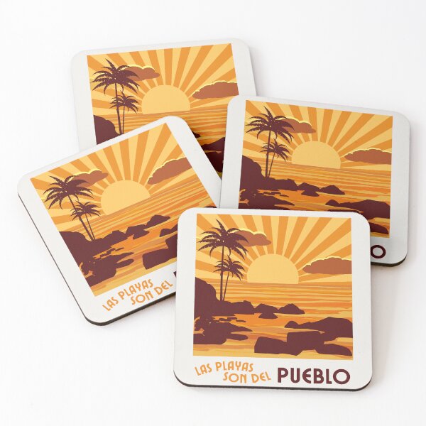 Item preview, Las Playas son del Pueblo sunset designed and sold by DesignCollectiv.