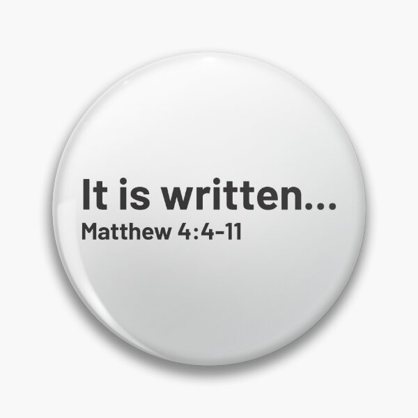 Item preview, It Is Written - Bible Quote designed and sold by Vector-Artist.