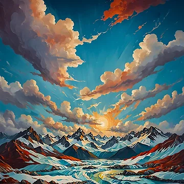 Artwork thumbnail, Spring In High Mountains by IceEdgeStudio