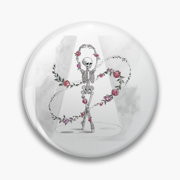Item preview, Dancing skeleton with roses designed and sold by ATOTI.