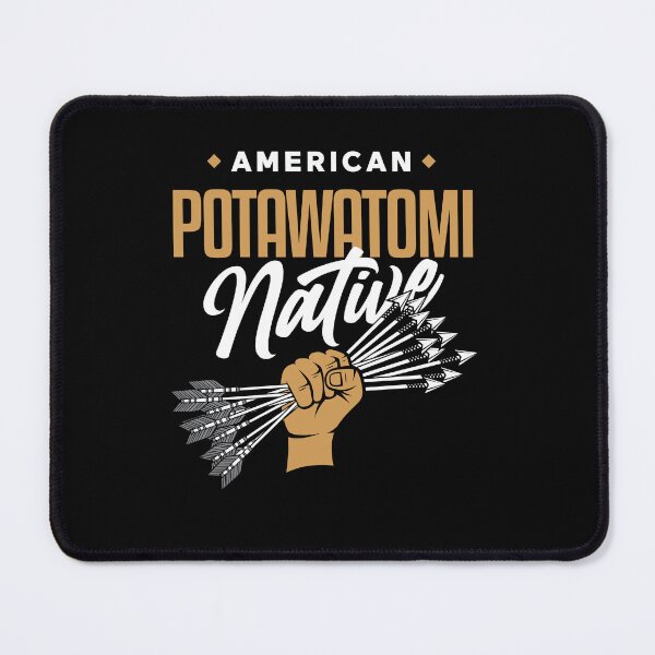 Item preview, AMERICAN POTAWATOMI NATIVE - Fist of Arrows - Indian Culture BLACK designed and sold by Darling DeDe.