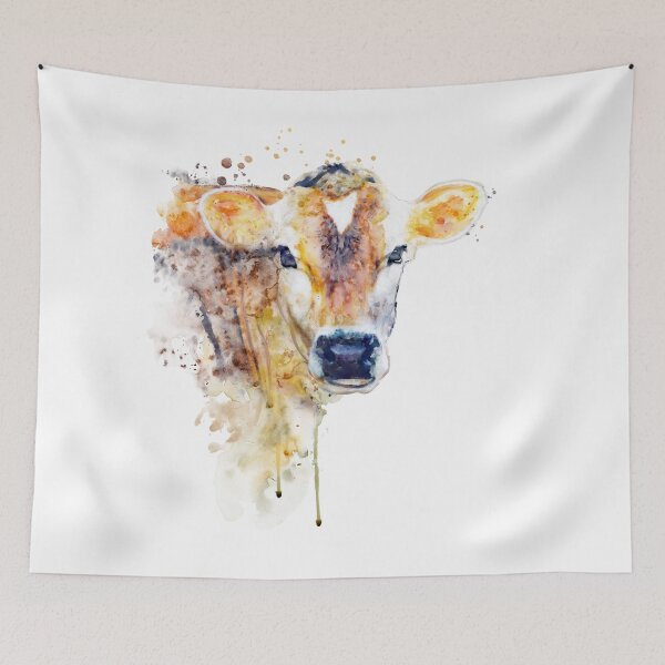 Item preview, Rustic Cow Portrait designed and sold by caracatita75.