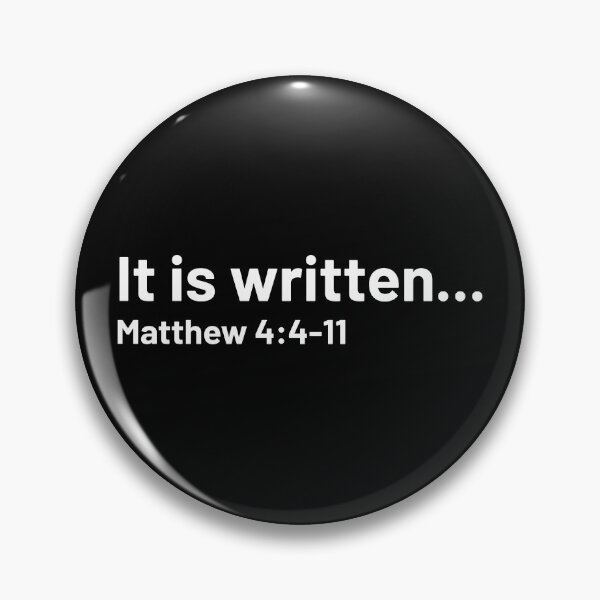 Item preview, It Is Written - Jesus Quote designed and sold by Vector-Artist.