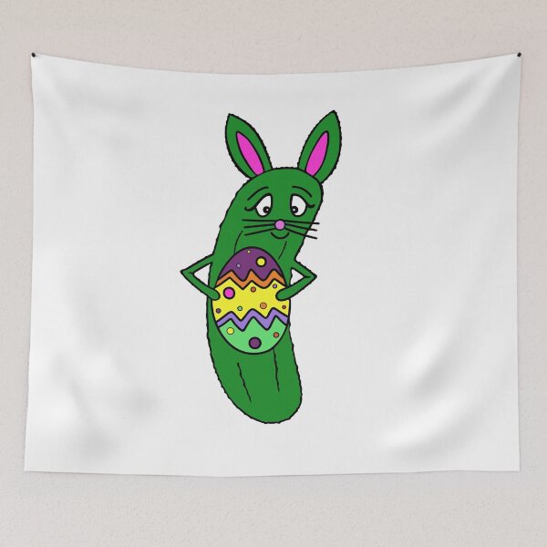 Item preview, Cute Easter Humor Dill Pickle designed and sold by Sartoris Art.