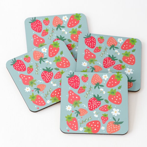 Item preview, Whimsical strawberry patch designed and sold by Gigigle.