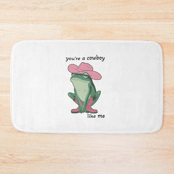 Item preview, You're a Cowboy Like Me | Cute Cowgirl Frog in Salmon Pink Boots & Hat | Western Aesthetic designed and sold by Cowgirl Sister 12.
