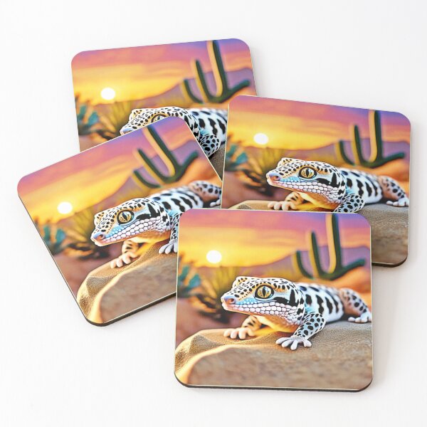 Item preview, Leopard Gecko Desert Design designed and sold by Health And Fitness Posts e-Store.