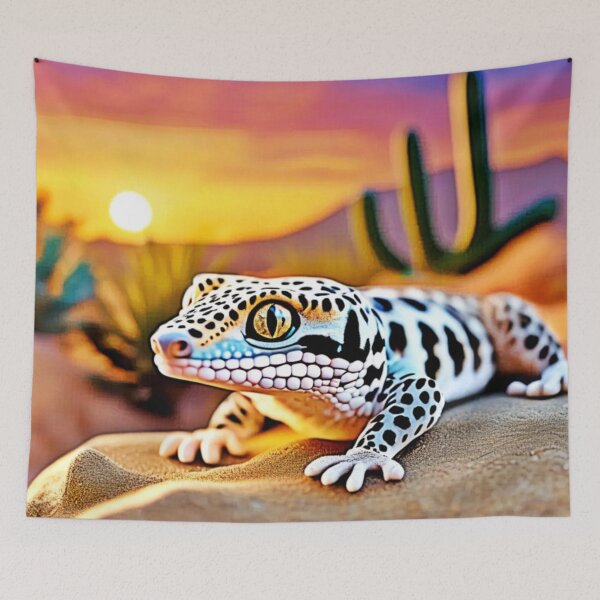 Item preview, Leopard Gecko Desert Design designed and sold by Health And Fitness Posts e-Store.