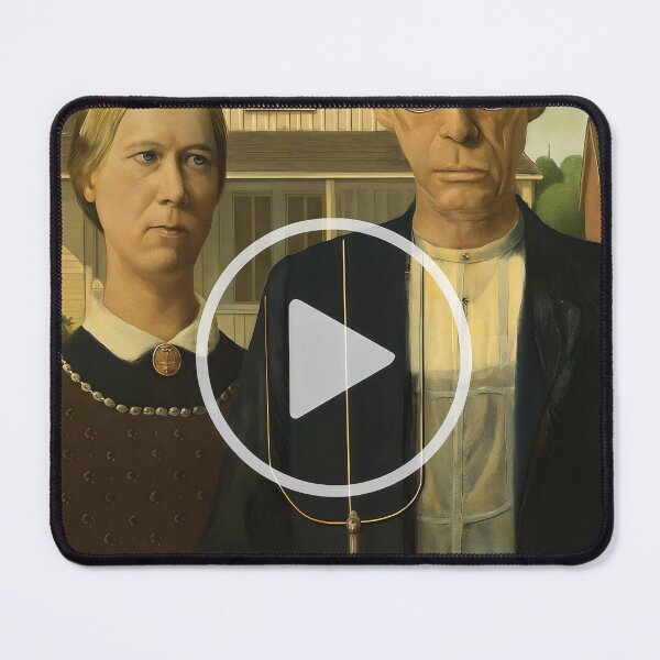 Item preview, American Gothic Glitched – Art Meets Meme Culture designed and sold by ShineEyePirate.