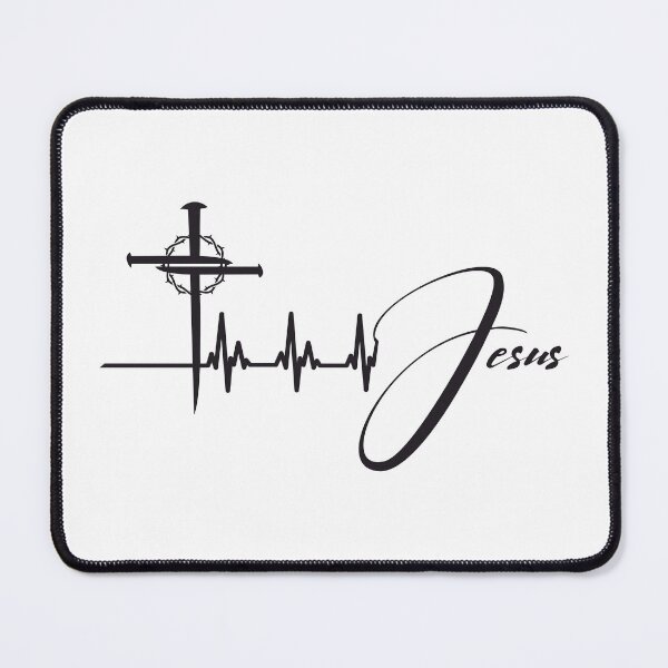 Item preview, Jesus Heartbeat Cross designed and sold by caracatita75.
