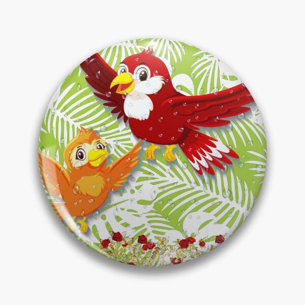 Item preview, : "Tropical Birds in Vibrant Jungle" designed and sold by Graphollio-shop.