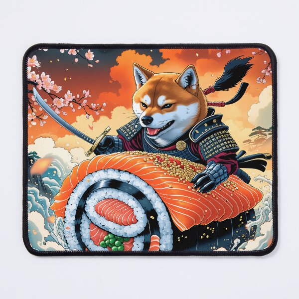 Item preview, Shiba Inu samurai designed and sold by Zazeyy.