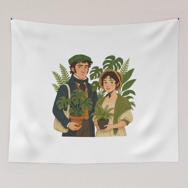 Item preview, Pride & Prejudice & Plants designed and sold by Flashy Flamingo.