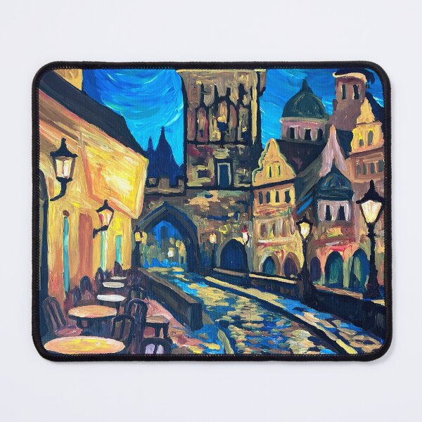 Artikelvorschau, Nachtcafé in der Prager Altstadt mit Sternen entworfen und verkauft von artshop77.