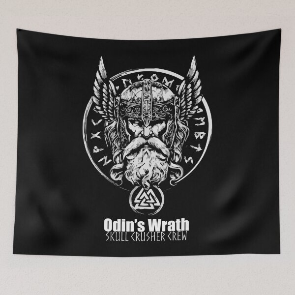 Item preview, Odin Wrath, Skull Crusher Crew, Vegvisir Viking Rune- Protection Rune, Valhalla, viking designed and sold by PhotoArtMC.