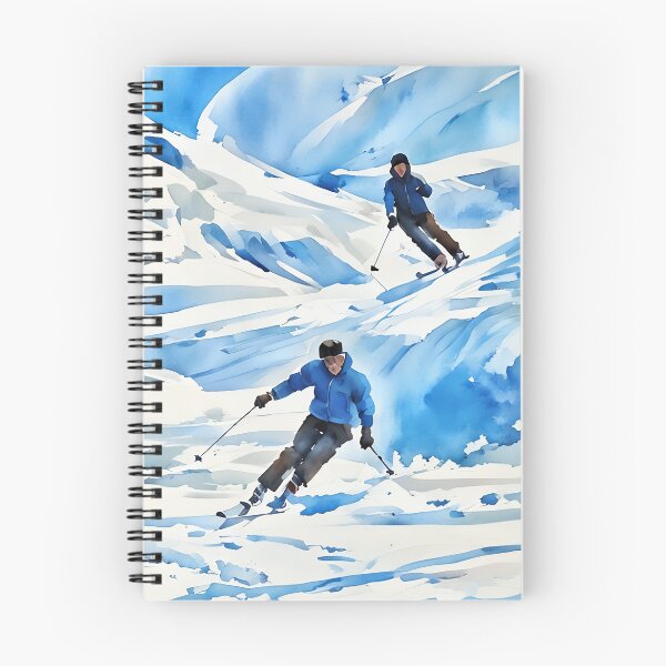 Aperçu de l'œuvre skieurs sur une montagne enneigée créée et vendue par Alex Sharp.