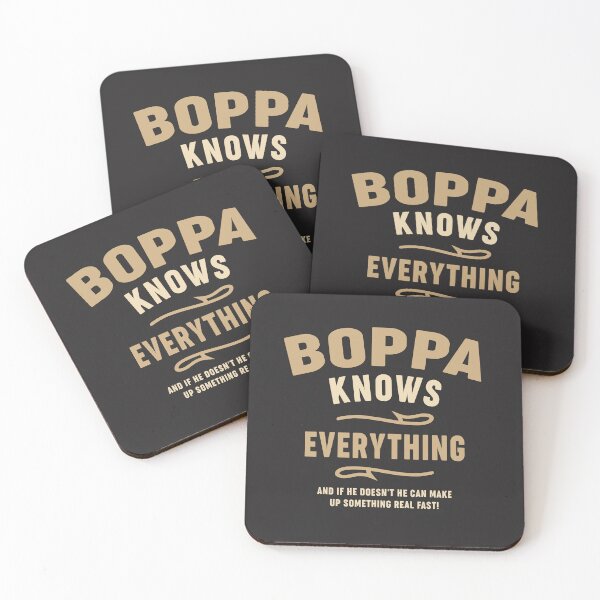Item preview, Boppa Knows Everything Funny Dad Grandpa designed and sold by cidolopez.