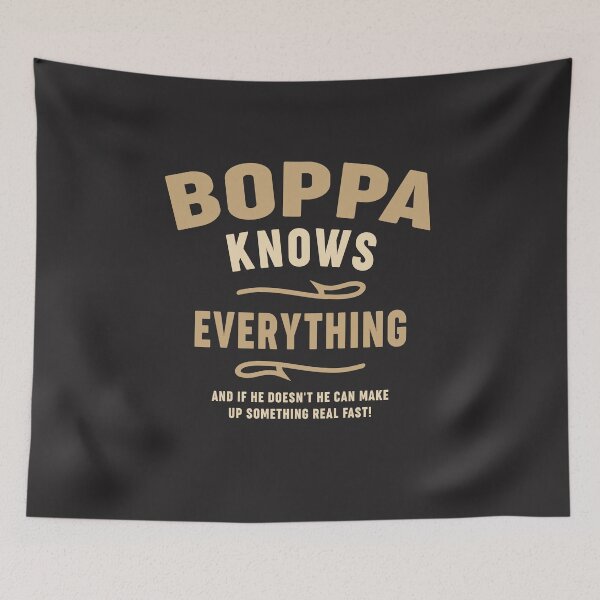 Item preview, Boppa Knows Everything Funny Dad Grandpa designed and sold by cidolopez.