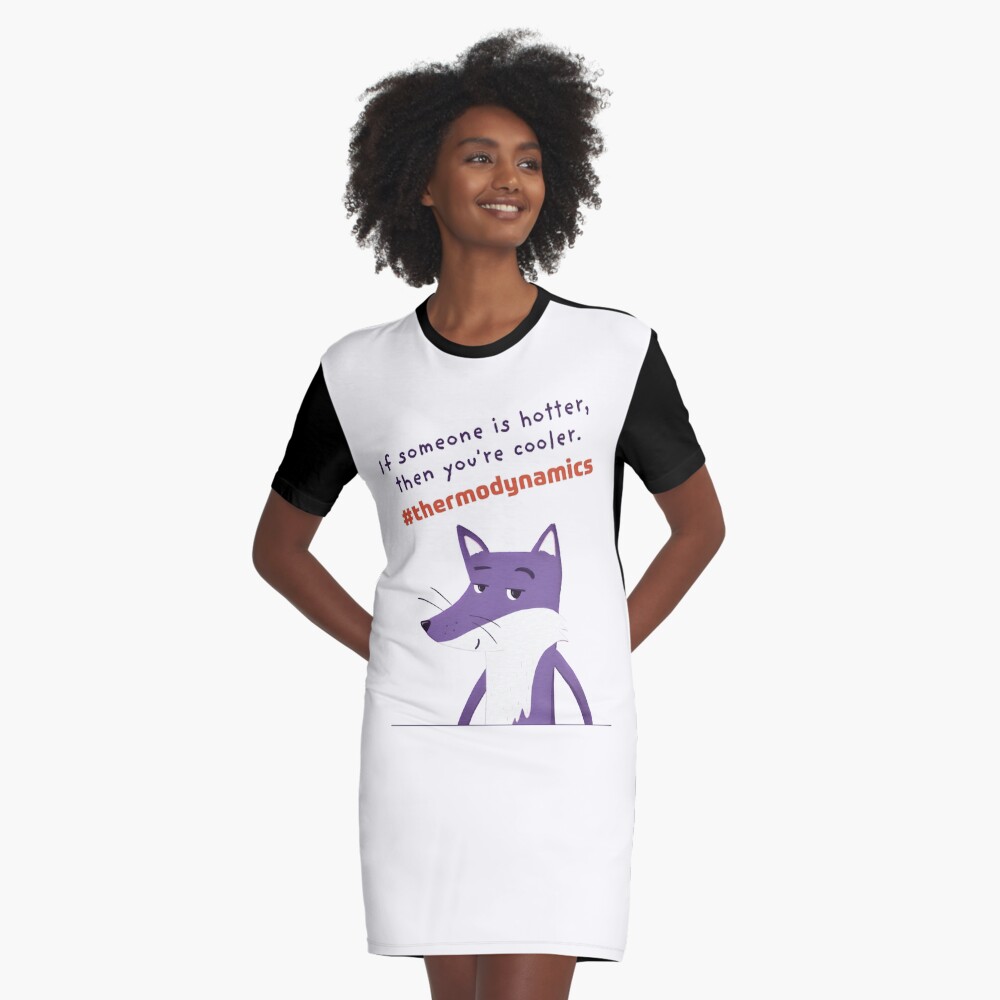 Item preview, Graphic T-Shirt Dress designed and sold by ItsPurpleFox.