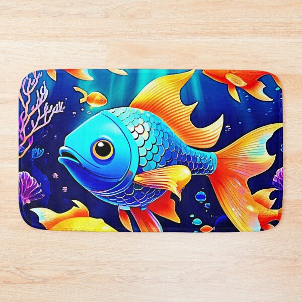 Item preview, Fantasy Fish Swim Design designed and sold by Health And Fitness Posts e-Store.