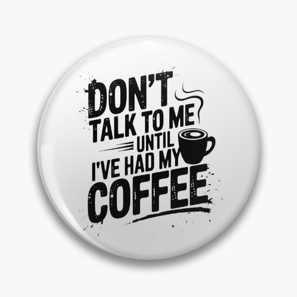 Aperçu de l'œuvre Café d'abord, discussion après – Citation de Grumpy Coffee créée et vendue par Thompika.