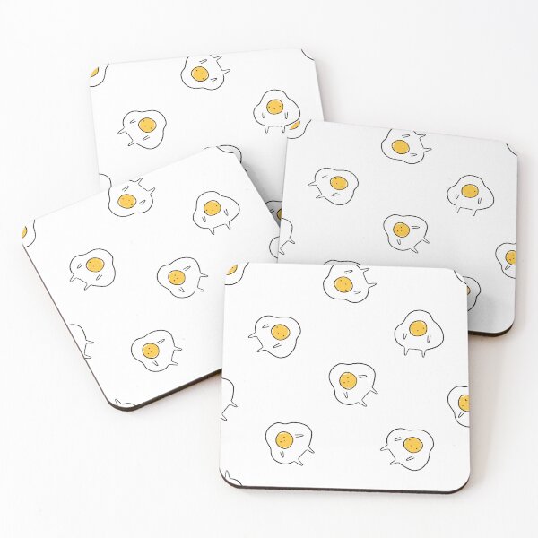 Item preview, Cute sad fed eggs. Breakfast kawaii food designed and sold by kostolom3000.