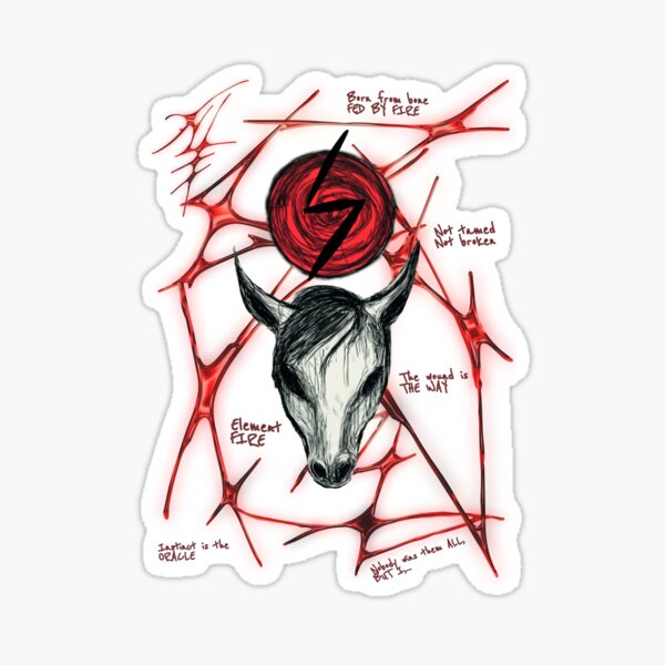 Artikel-Vorschau von Gothic horse with sowilo, designt und verkauft von Melysid.